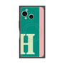 プレミアムスクエアケース with SnapMag［ オリジナル - initial color line - H green ］