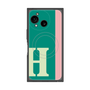 プレミアムスクエアケース with SnapMag［ オリジナル - initial color line - H green ］