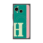 プレミアムスクエアケース with SnapMag［ オリジナル - initial color line - H green ］