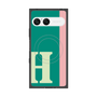 プレミアムスクエアケース with SnapMag［ オリジナル - initial color line - H green ］