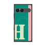 プレミアムスクエアケース with SnapMag［ オリジナル - initial color line - H green ］