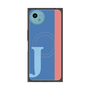 プレミアムスクエアケース with SnapMag［ オリジナル - initial color line - J blue ］