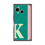 プレミアムスクエアケース with SnapMag［ オリジナル - initial color line - K green ］