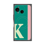 プレミアムスクエアケース with SnapMag［ オリジナル - initial color line - K green ］
