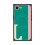プレミアムスクエアケース with SnapMag［ オリジナル - initial color line - L green ］