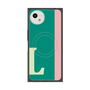プレミアムスクエアケース with SnapMag［ オリジナル - initial color line - L green ］