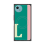 プレミアムスクエアケース with SnapMag［ オリジナル - initial color line - L green ］
