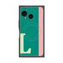 プレミアムスクエアケース with SnapMag［ オリジナル - initial color line - L green ］