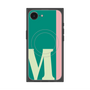 プレミアムスクエアケース with SnapMag［ オリジナル - initial color line - M green ］
