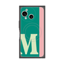 プレミアムスクエアケース with SnapMag［ オリジナル - initial color line - M green ］
