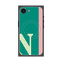 プレミアムスクエアケース with SnapMag［ オリジナル - initial color line - N green ］