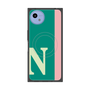 プレミアムスクエアケース with SnapMag［ オリジナル - initial color line - N green ］