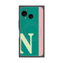 プレミアムスクエアケース with SnapMag［ オリジナル - initial color line - N green ］