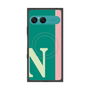 プレミアムスクエアケース with SnapMag［ オリジナル - initial color line - N green ］