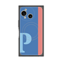 プレミアムスクエアケース with SnapMag［ オリジナル - initial color line - P blue ］