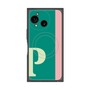 プレミアムスクエアケース with SnapMag［ オリジナル - initial color line - P green ］