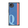 プレミアムスクエアケース with SnapMag［ オリジナル - initial color line - Q blue ］