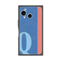 プレミアムスクエアケース with SnapMag［ オリジナル - initial color line - Q blue ］