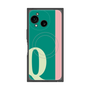 プレミアムスクエアケース with SnapMag［ オリジナル - initial color line - Q green ］