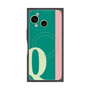 プレミアムスクエアケース with SnapMag［ オリジナル - initial color line - Q green ］
