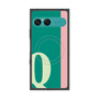 プレミアムスクエアケース with SnapMag［ オリジナル - initial color line - Q green ］