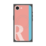 プレミアムスクエアケース with SnapMag［ オリジナル - initial color line - R pink ］