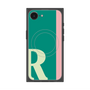プレミアムスクエアケース with SnapMag［ オリジナル - initial color line - R green ］