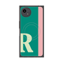 プレミアムスクエアケース with SnapMag［ オリジナル - initial color line - R green ］