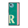 プレミアムスクエアケース with SnapMag［ オリジナル - initial color line - R green ］
