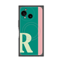 プレミアムスクエアケース with SnapMag［ オリジナル - initial color line - R green ］