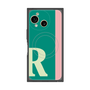 プレミアムスクエアケース with SnapMag［ オリジナル - initial color line - R green ］