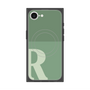 プレミアムスクエアケース with SnapMag［ オリジナル - initial two tone - R green ］