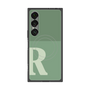 プレミアムスクエアケース with SnapMag［ オリジナル - initial two tone - R green ］
