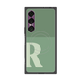 プレミアムスクエアケース with SnapMag［ オリジナル - initial two tone - R green ］