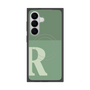 プレミアムスクエアケース with SnapMag［ オリジナル - initial two tone - R green ］