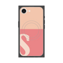 プレミアムスクエアケース with SnapMag［ オリジナル - initial two tone - S pink ］