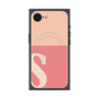 プレミアムスクエアケース with SnapMag［ オリジナル - initial two tone - S pink ］