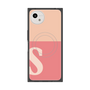 プレミアムスクエアケース with SnapMag［ オリジナル - initial two tone - S pink ］