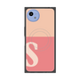 プレミアムスクエアケース with SnapMag［ オリジナル - initial two tone - S pink ］