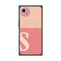 プレミアムスクエアケース with SnapMag［ オリジナル - initial two tone - S pink ］