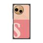 プレミアムスクエアケース with SnapMag［ オリジナル - initial two tone - S pink ］