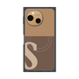 プレミアムスクエアケース with SnapMag［ オリジナル - initial two tone - S brown ］