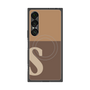 プレミアムスクエアケース with SnapMag［ オリジナル - initial two tone - S brown ］