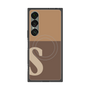 プレミアムスクエアケース with SnapMag［ オリジナル - initial two tone - S brown ］
