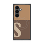 プレミアムスクエアケース with SnapMag［ オリジナル - initial two tone - S brown ］