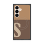 プレミアムスクエアケース with SnapMag［ オリジナル - initial two tone - S brown ］