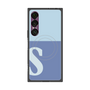 プレミアムスクエアケース with SnapMag［ オリジナル - initial two tone - S blue ］