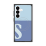 プレミアムスクエアケース with SnapMag［ オリジナル - initial two tone - S blue ］