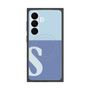 プレミアムスクエアケース with SnapMag［ オリジナル - initial two tone - S blue ］