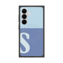 プレミアムスクエアケース with SnapMag［ オリジナル - initial two tone - S blue ］
